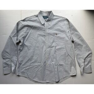 Polo Ralph Lauren Custom Fit Striped Long Sleeve Button Up Shirt 2xl Mens